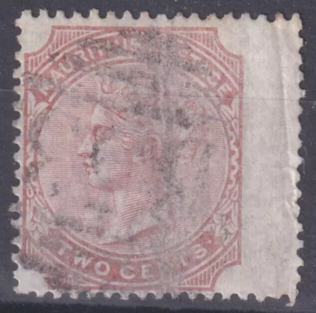 British Colonies Mauritius SG No. 92 "wing margin" "B 53" used, 1879