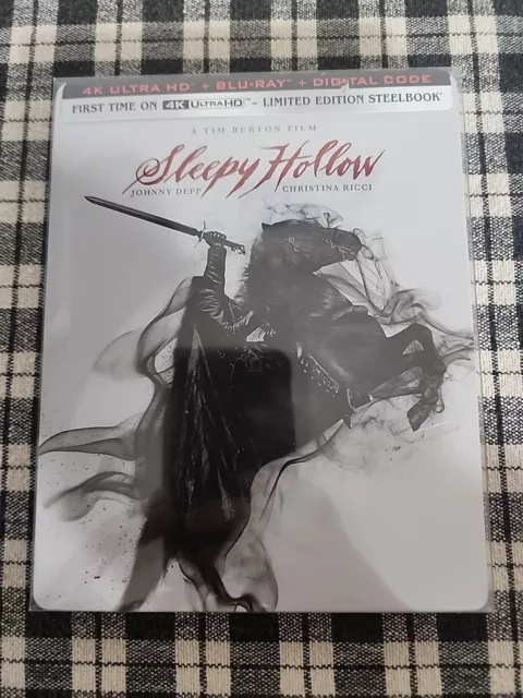 Sleepy Hollow (4K Ultra HD + Blu-ray, 1999) SteelBook No Digital WITH Jcard