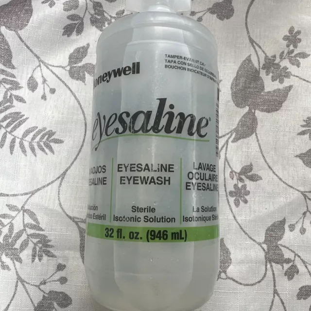 New Sealed Honeywell Eyesaline Solution Refill 32 fl oz, Exp. 07/25