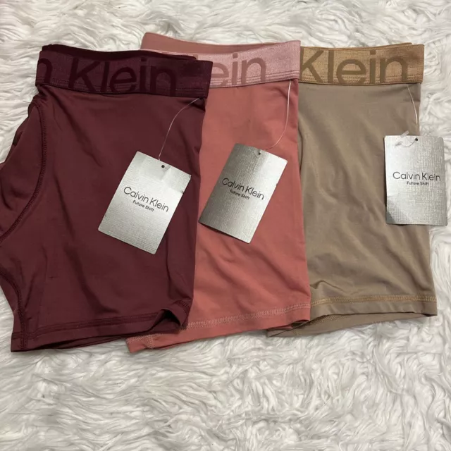 1 CALVIN KLEIN FUTURE SHIFT UNDERWEAR BOXER BRIEF  Brown Pink Maroon NB3679 $30