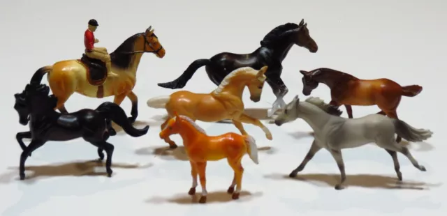 Breyer Reeves Miniature Horses And Other Assorted Collectible Horses Lot Nice!