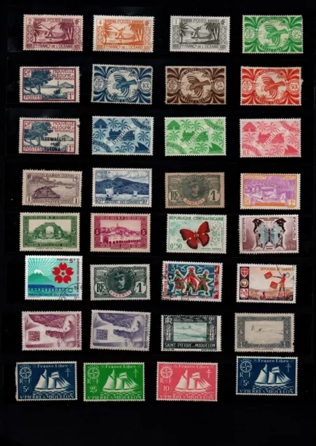 Stamps France  Colonies 85  Different Stamps   Collection /  Mixture / Mix  Used