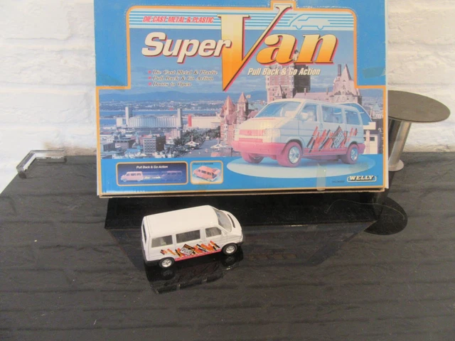 Miniature Métal 1:43 Volkswagen Transporter T6 Van - Welly Nex Models - Gris - Neuf