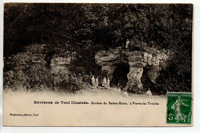 PIERRE LA TREICHE - Meurthe and Moselle - CPA 54 - the caves of St. Queen
