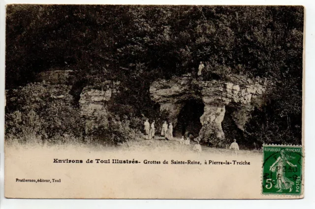 PIERRE LA TREICHE - Meurthe et Moselle - CPA 54 - les grottes de Ste Reine