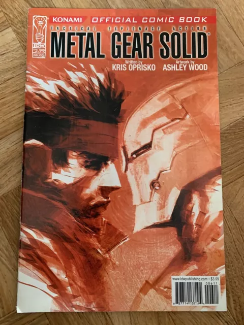 Metal Gear Solid #6 Konami Official Comic Book Idw Publishing Vg +  (Z44)