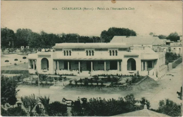 CPA AK CASABLANCA Palais de L'Automobile Club MAROC (23171)
