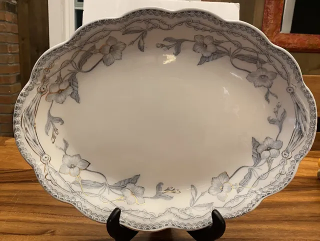 The "Lothair " Oval Serving Platter Johnson Brothers England  Large 16”x12”