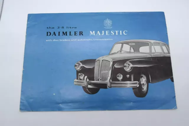 Original Daimler Majestic 3.8 Litre Sales Brochure Late 50s 60