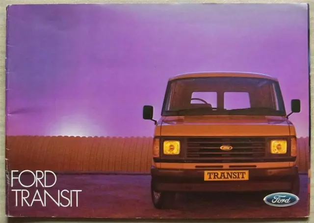 FORD TRANSIT Sales Brochure Feb 1984 #FB661 Kombi BUS Chassis Cab VAN Popular