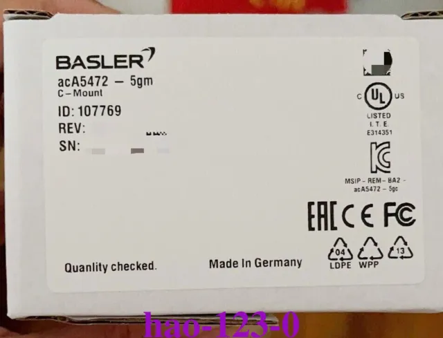 ✅🔥 Aca5472-5Gm Basler Industrial Camera Brand New Fast Shipping