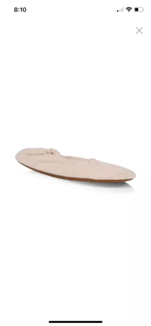 NEW Skin Cashmere Ballet Flat Slippers Pink or Mocha Heather Size M 7/8 3