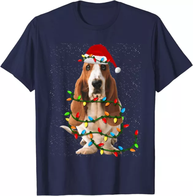 Basset Hound Christmas Funny Basset Hound Dog Lovers Unisex T-Shirt