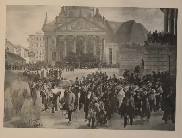 Berlin Bürgerliche Revolution 1848 Bürgerwehr Studentika Adolph v.Menzel Wrangel