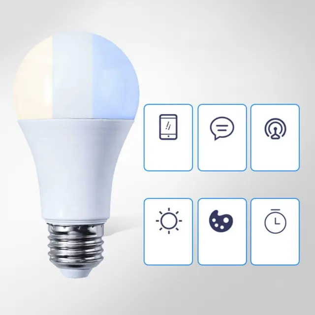 E27 farbwechselbare LED Smart Glühbirnen funktionieren mit Alexa