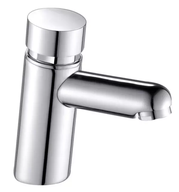 Rubinetto Lava Mani Push Trim Cromato Riduttore Di Flusso Base Diametro 42MM