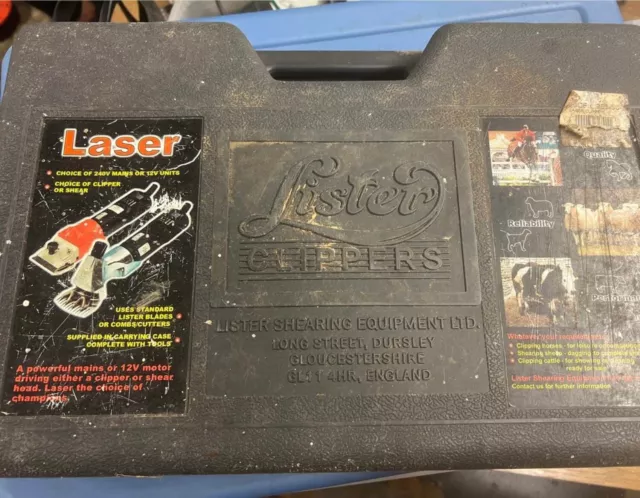 Lister Laser Horse Clippers With Spare Blades