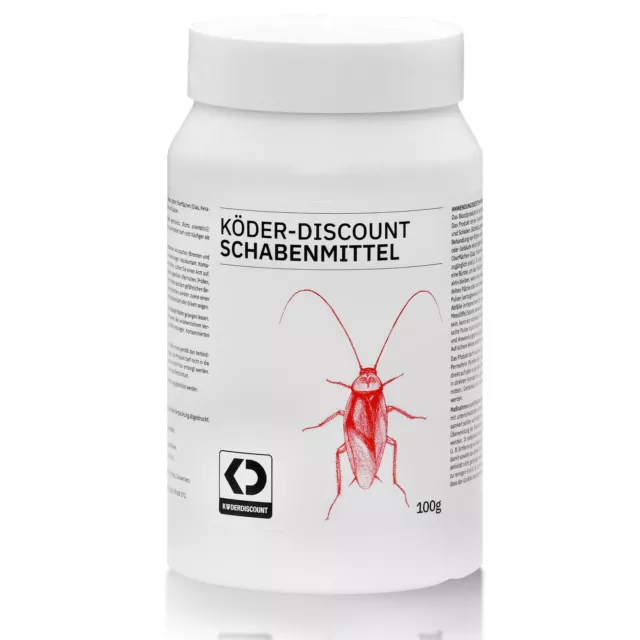 Köder-Discount Schabenmittel 100g gegen Schaben Kakerlaken Ameisen Permethrin