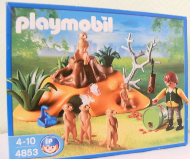 Playmobil Erdmännchenkolonie 4853 von 2009 Neu & OVP Tierpark Zoo Australien