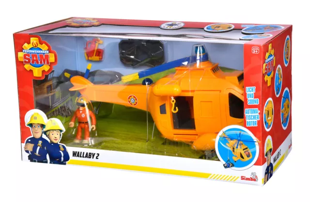 Sam Hubschrauber Wallaby II mit Figur | Feuerwehrmann Sam | 2017 | Simba Toys