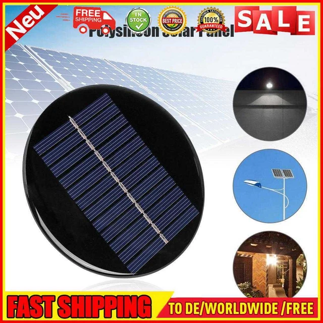 2Pcs mini modulo di energia solare, DC 6V 2W pannello epossidico con 100cm cavo Accessori elettronici per la ricerca di energia solare