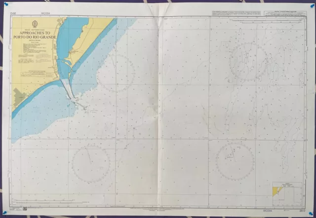 Admiralty 2012 BRAZIL SOUTHERN COAST APPROACHES TO PORTO DO RIO GRANDE Map Chart