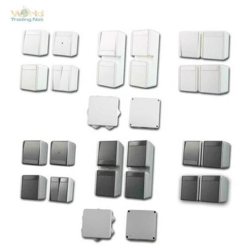 FONTANA Zones Humides IP44 Commutateur de Programme de Prise de Courant Surface