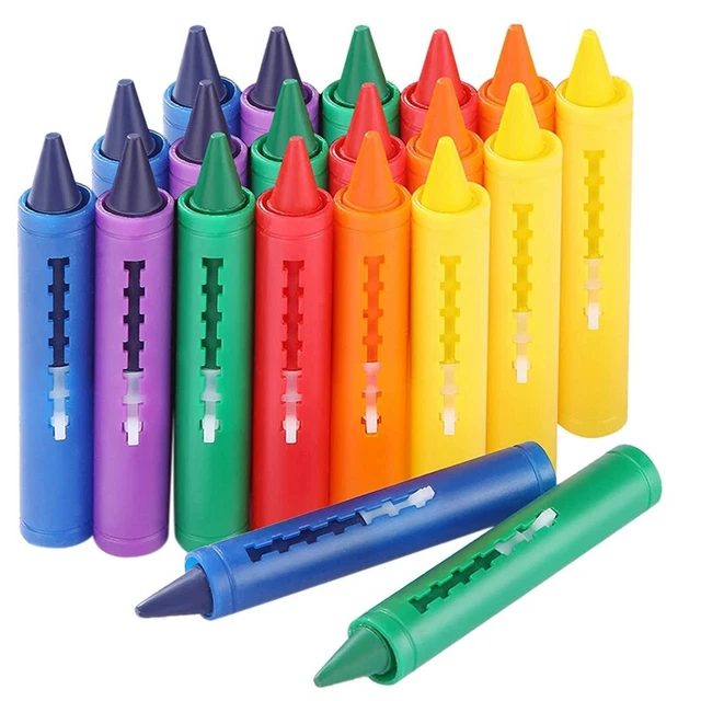 18 PièCes Salle de Bain Crayon EffaçAble Graffiti Jouet Lavable Doodle Styl2070