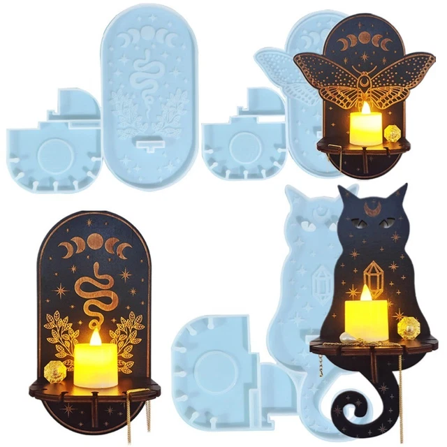 Epoxy Resin Candlestick Mold Wall Hanging Handmade Tools Candle Mold  Home