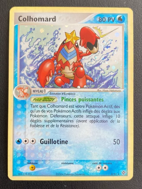 Carte Pokemon Fr Ex Dragon - Colhomard 3/97 Holo - Tbe