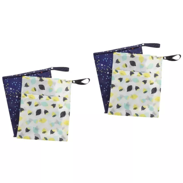 4 Pcs -Windel-Organizer Baby-Wickeltasche Doppelter Reißverschluss