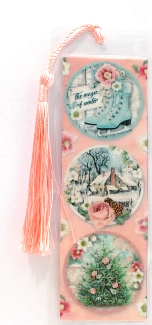 " The Magic Of Winter" Vintage Unique Exquisite Laminated Bookmake Women