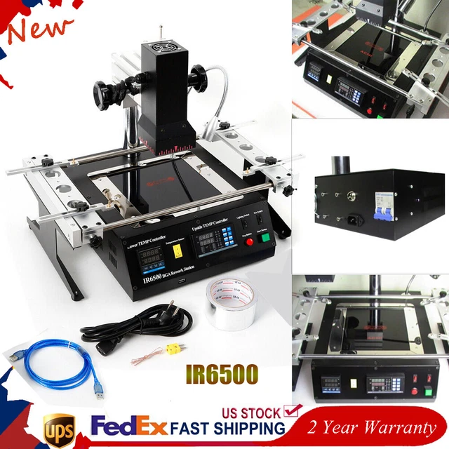 IR6500 BGA Rework Station Xbox360 PS3 Infrared Soldering + Welding Reballing DXT
