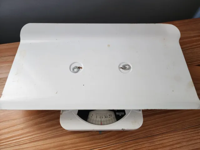 Vintage INFANT BABY Scale By  BORG nursery decor