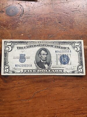 Series Of 1934  $5 Five Dollar Silver Certificate C