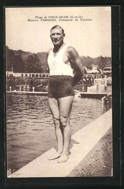 CPA L'Isle-Adam, Maurice Forgeon, Swimming Teacher