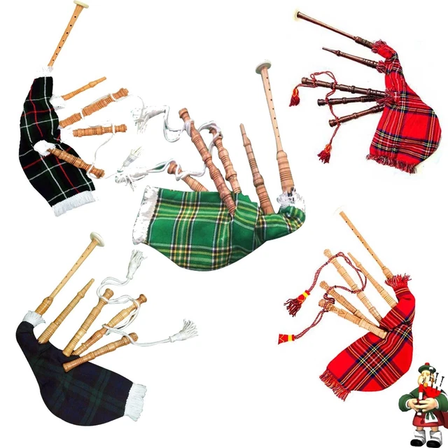 Kids Playable Bagpipe/Junior Playable Bagpipes/Child Toy Bagpipe Various Tartans