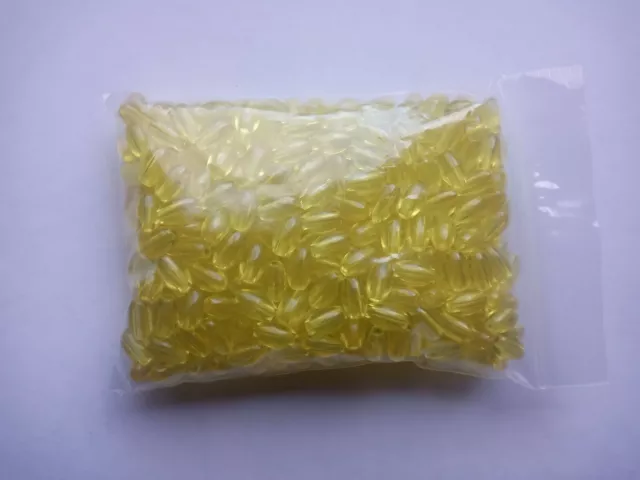 400 pièces espaceur de perles artisanales jaunes avoine 10 x 6 mm trou 4 mm 3