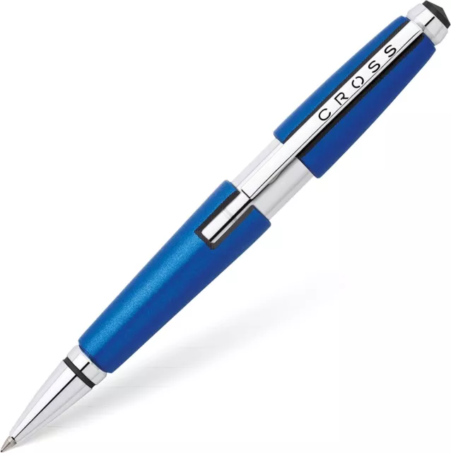 Cross Pen Rollerball Pen Cross Edge AT0555S Engraved Personalised Gift Blue