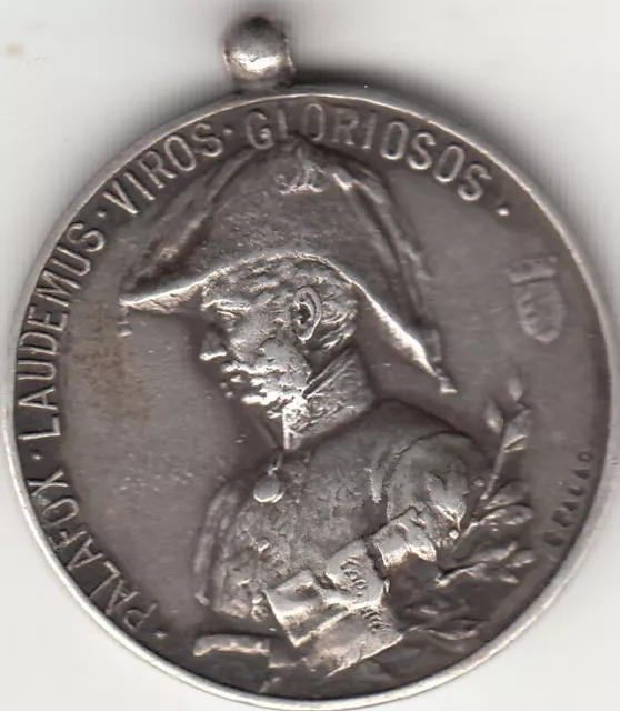 Medalla Plata:  Centenario De Los Sitios De Zaragoza / 1808-1908 General Palafox