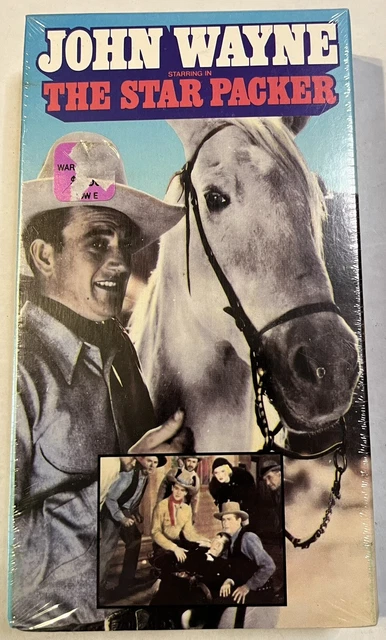 THE STAR PACKER VHS Tape 1987 John Wayne Western Movie B&W 1934 NEW ...