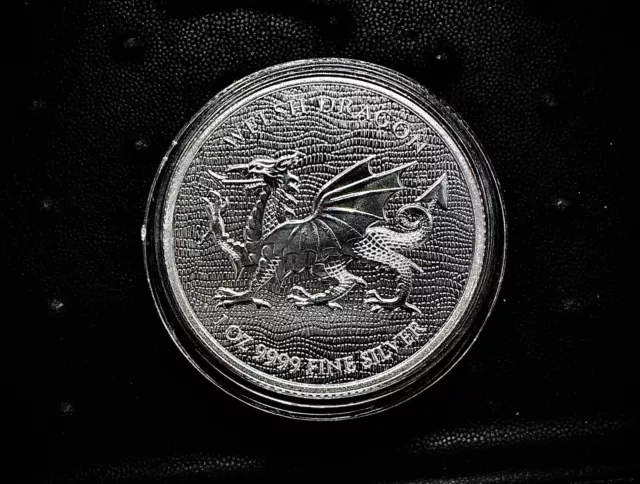 1 ozt Niue Welsh Dragon .999 SILVER Bullion Coin