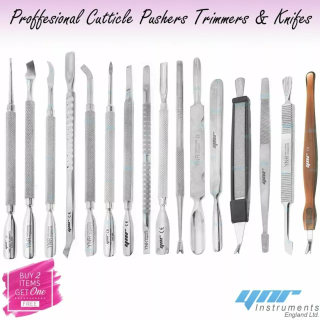 Cuticle Pusher Trimmer Cutters Dead Skin Remover Manicure Pedicure Nail Art Tool