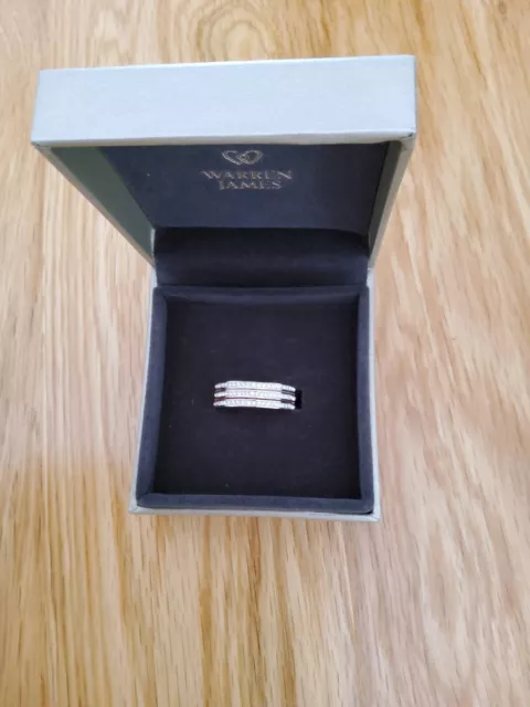 WARREN JAMES ROSE Gold Plated Swarovski Crystal Ring T.1 2 15.99 PicClick UK