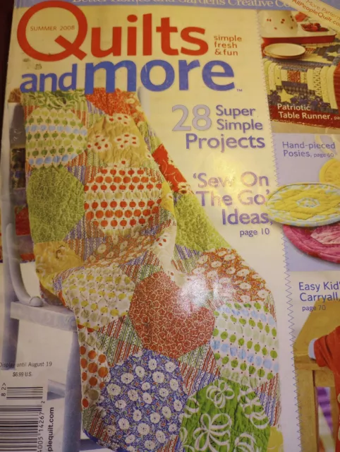 BETTER HOMES AND Gardens Quilts and More Magazine Summer 2008 K5 $7.50 ...