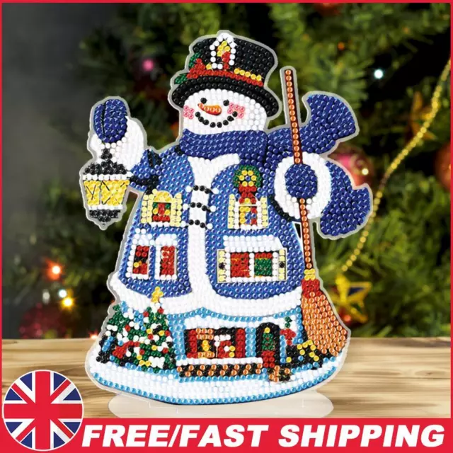 5D DIY Table Top Diamond Painting Decor Christmas Decor (Guardian Snowman)