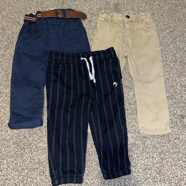 pacchetto di 3 pantaloni bambino 9-12 mesi