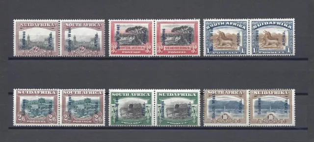 SOUTH WEST AFRICA 1927 SG 49/54 MINT  Cat £180