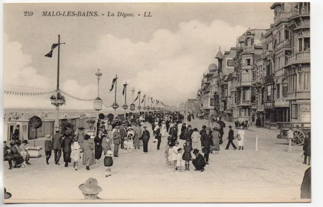 MALO LES BAINS - NORD - CPA 59 - la digue - vue 6