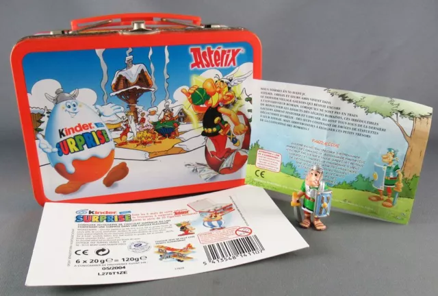 Asterix - Kinder Surprise Ferrero 2003 - Figurine Romain Glaive + Boite Mini Lun